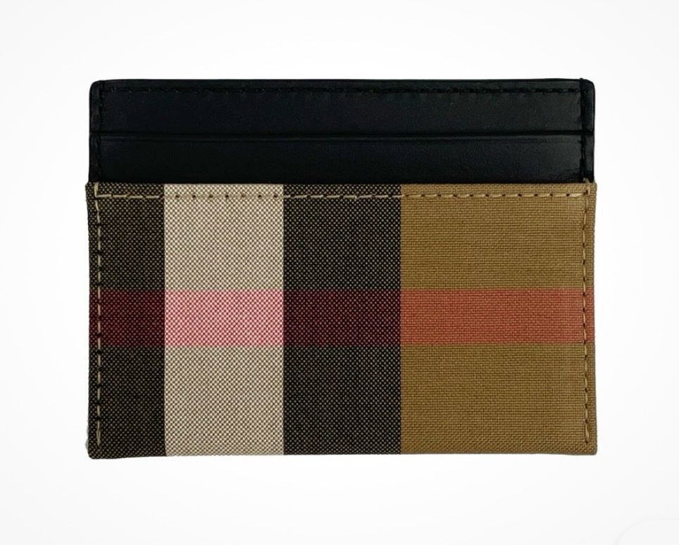 Burberry Big Check Canvas Card Holder