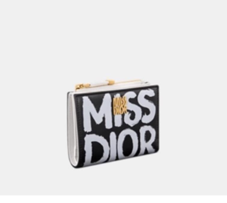 Dior Miss Graffiti Print Compact Wallet