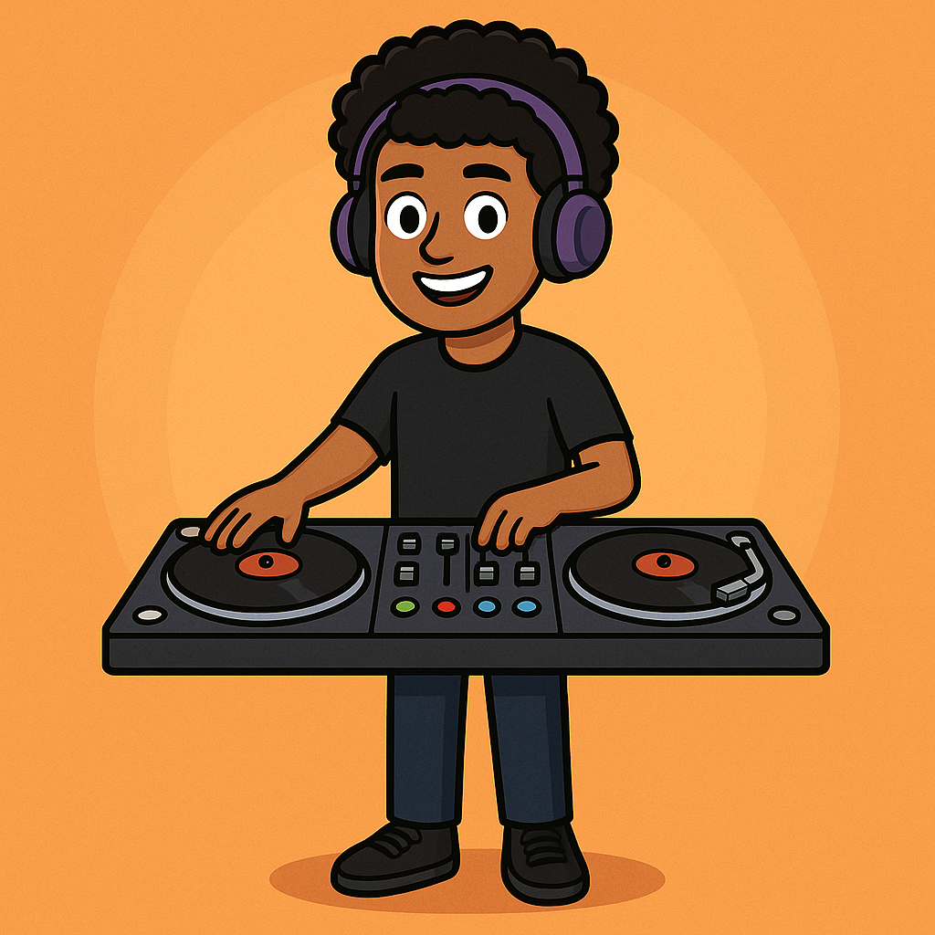 DJ, short for Disc Jockey