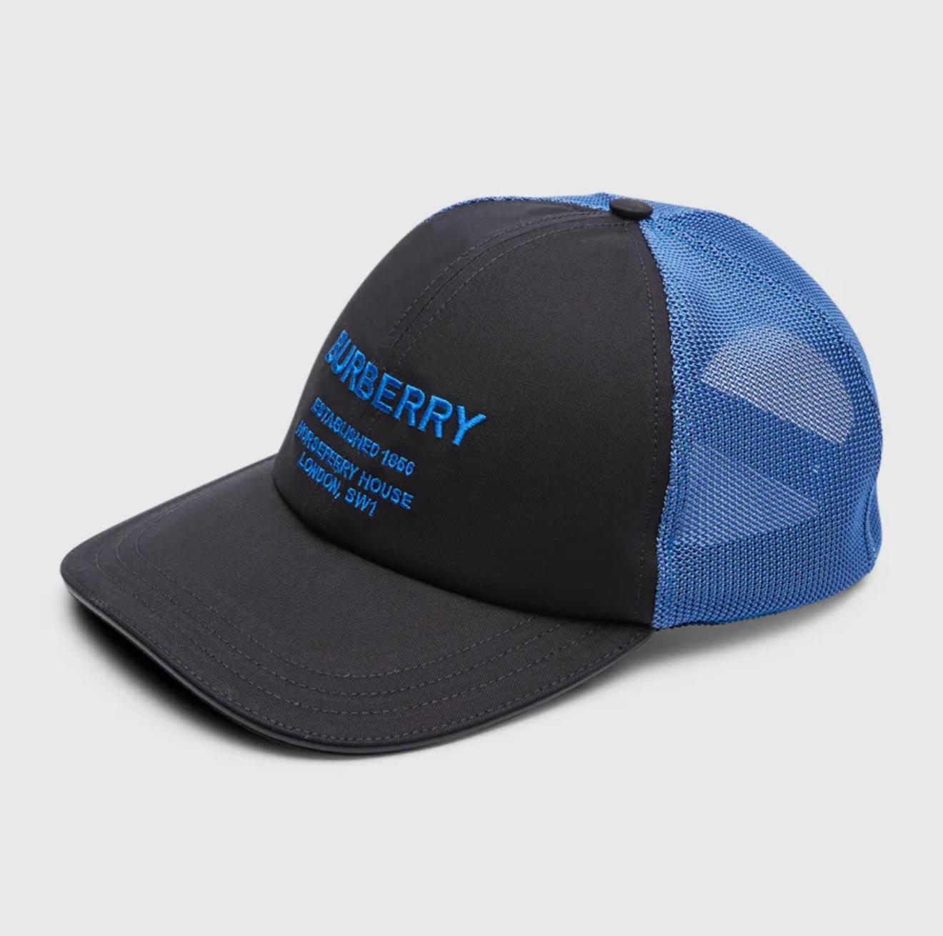 Burberry Blue Logo Trucker Cap