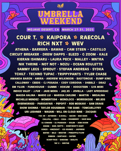 Umbrella Weekend 2025 flyer