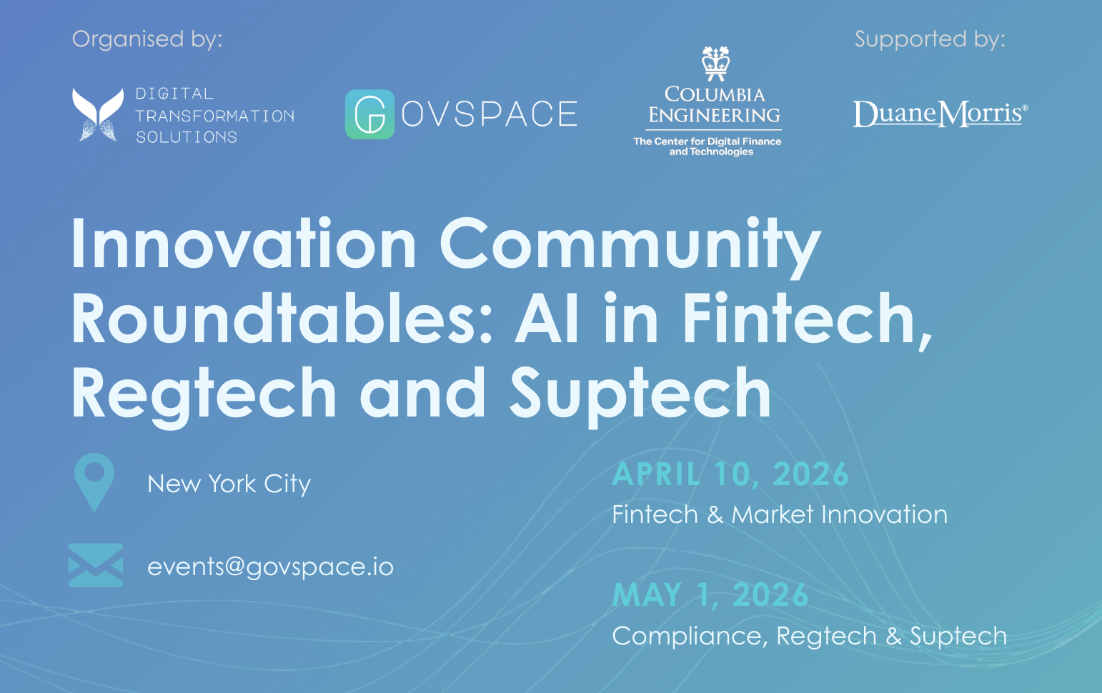 
New event series launched co-hosted with Columbia University