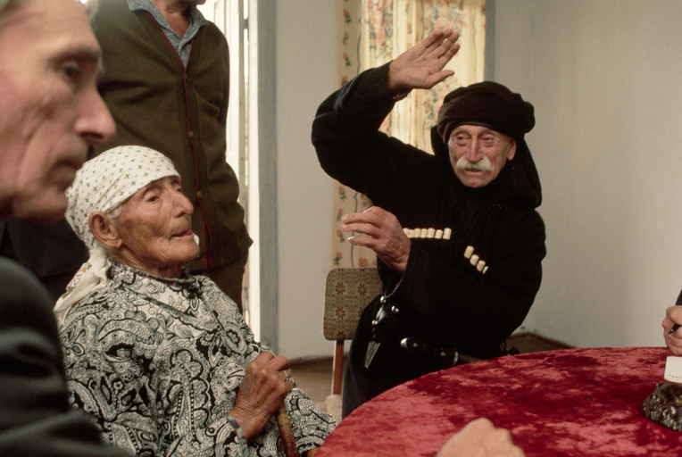 Birthday celebration of Khfaf Lasuria. 1974, Abkhazia. 