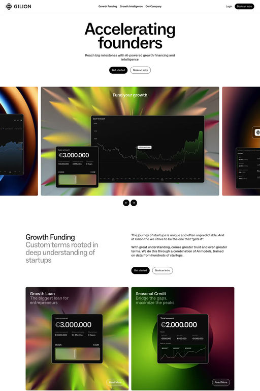 Gilion website screenshot