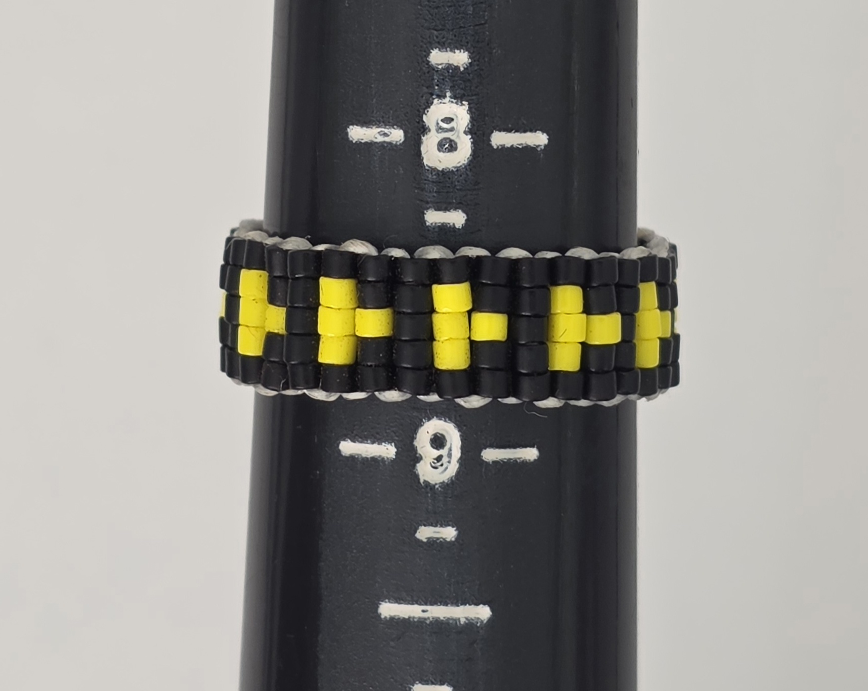 Beaded Ring — Night Signal