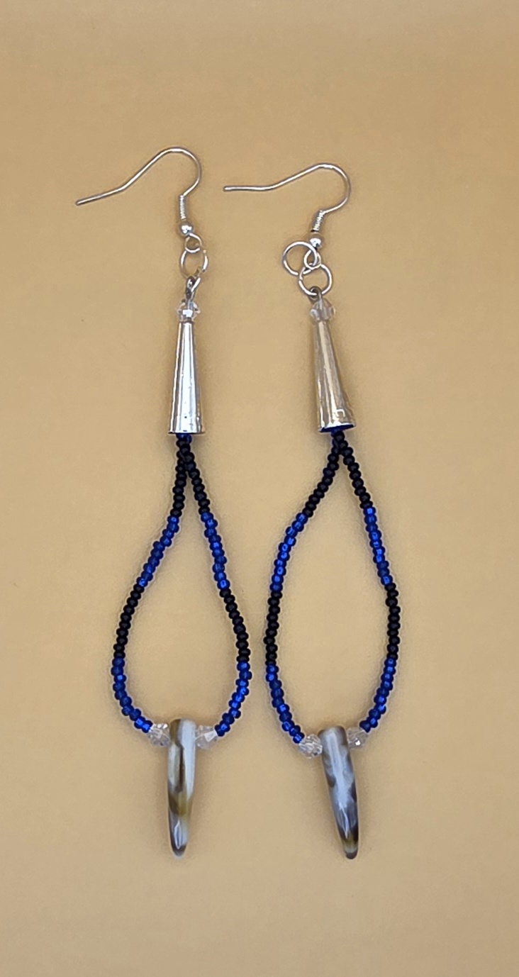 Loop Earrings — Late Night Cobalt