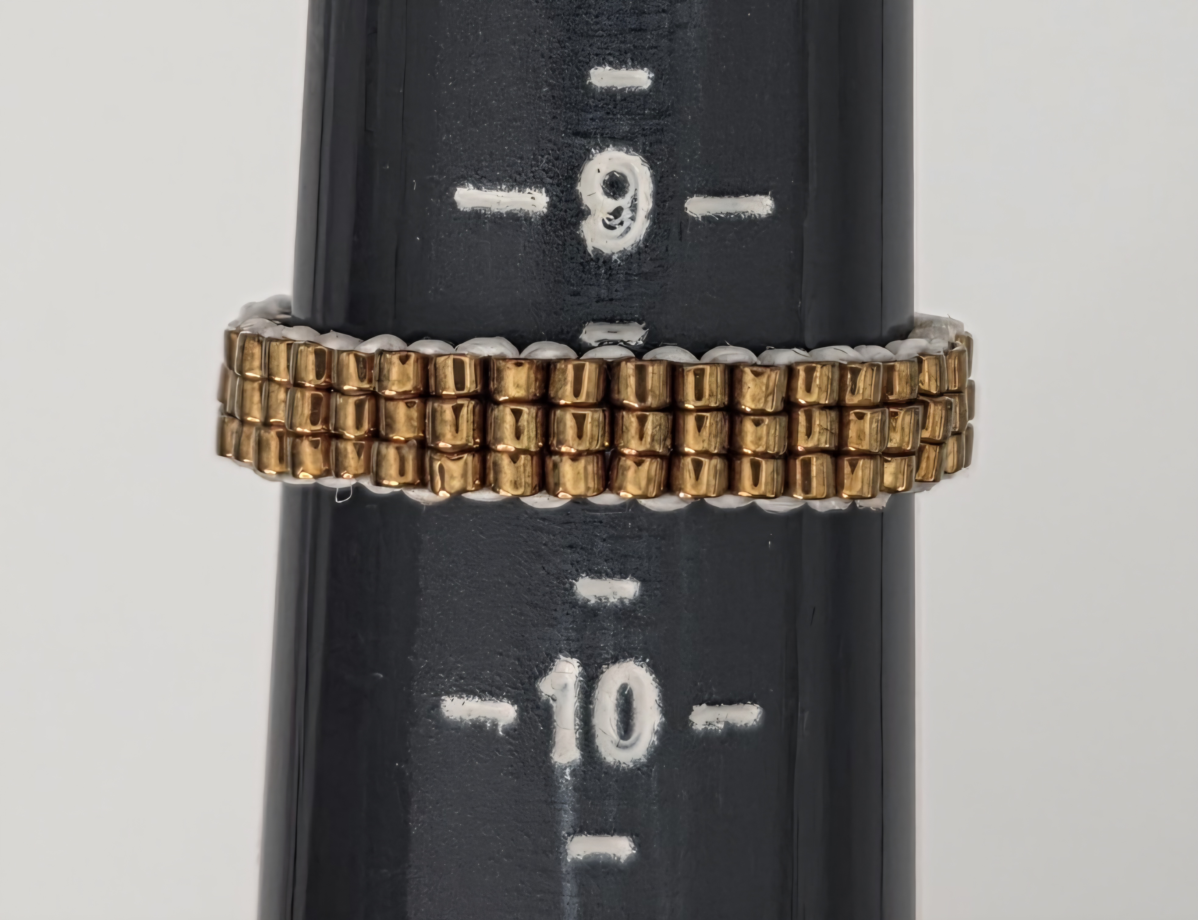 Beaded Ring — Late Afternoon Gold