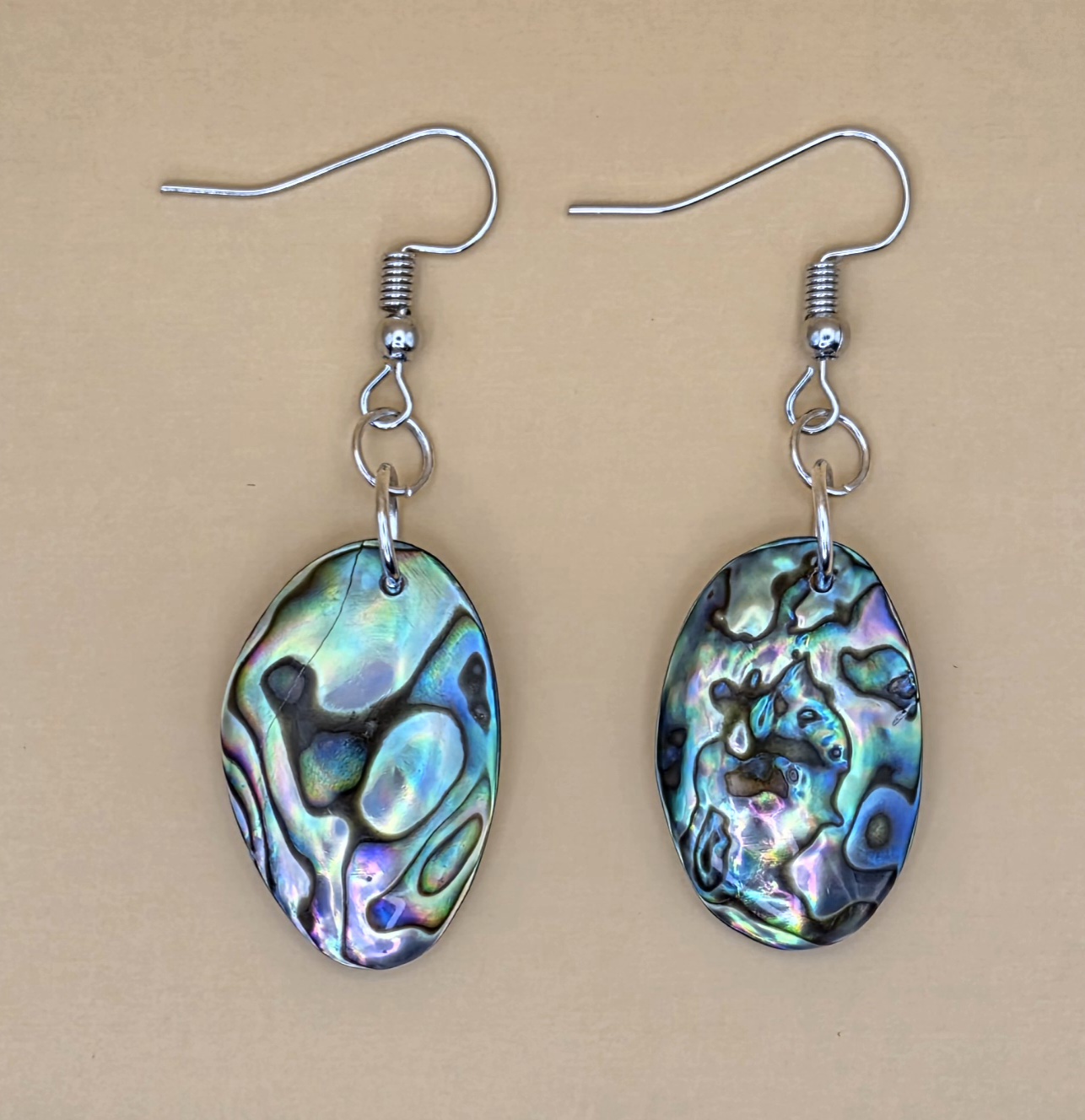 Abalone Shell Earrings — Evening on the Water