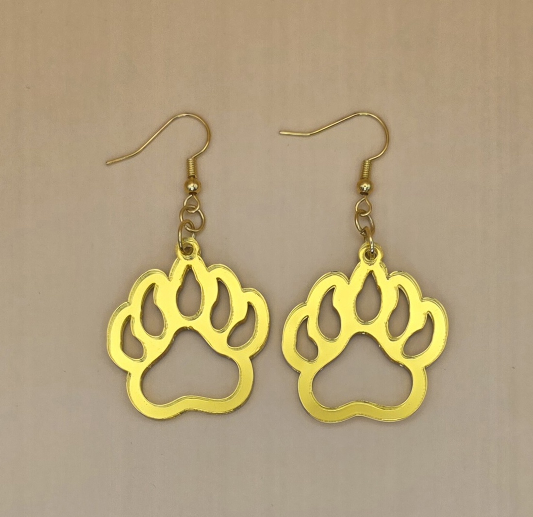 Bear Paw Earrings — Golden Trail