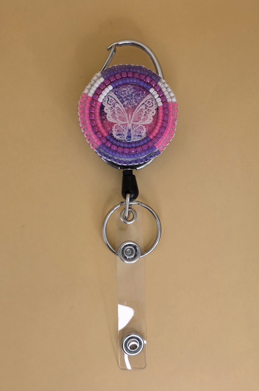 Butterfly Badge Reel — Purple Dusk Edition
