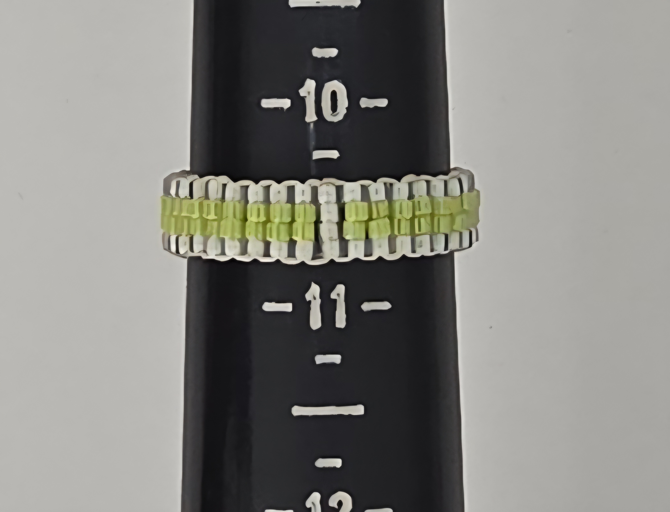 Beaded Ring — Spring Lichen