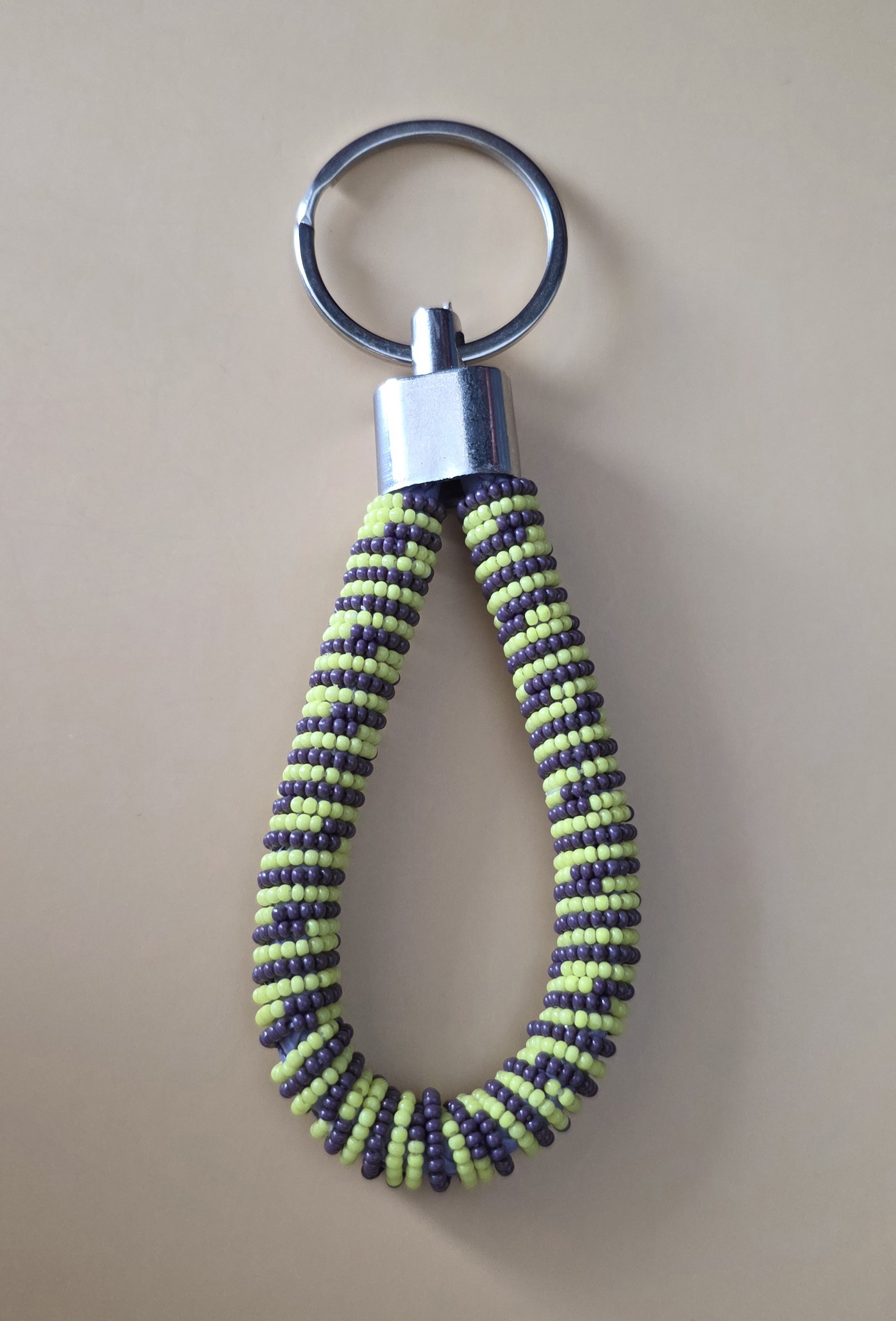 Beaded Keychain — Late August Lupine