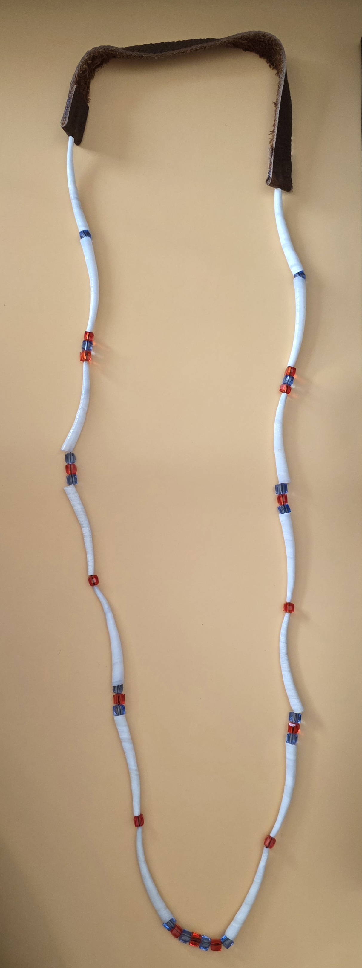 Necklace — Winter Creek in Red and Blue