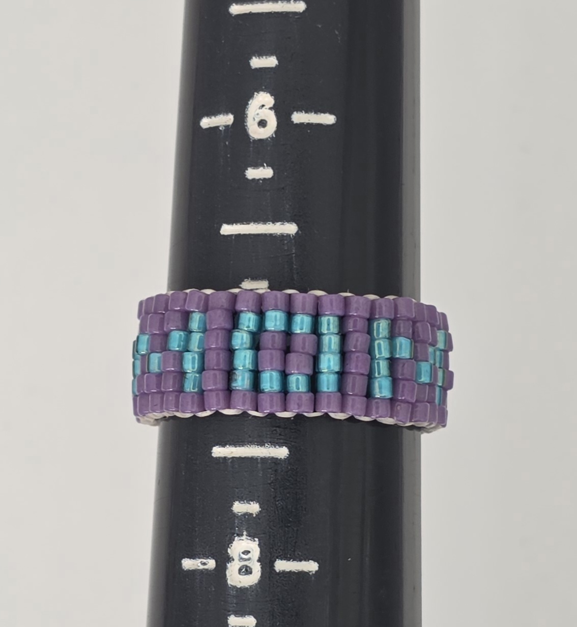 Beaded Ring — Twilight Over the Mountain