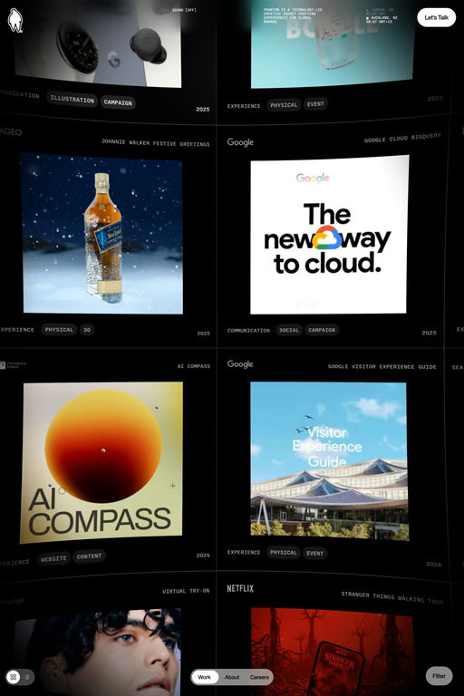 Phantom Studios website screenshot