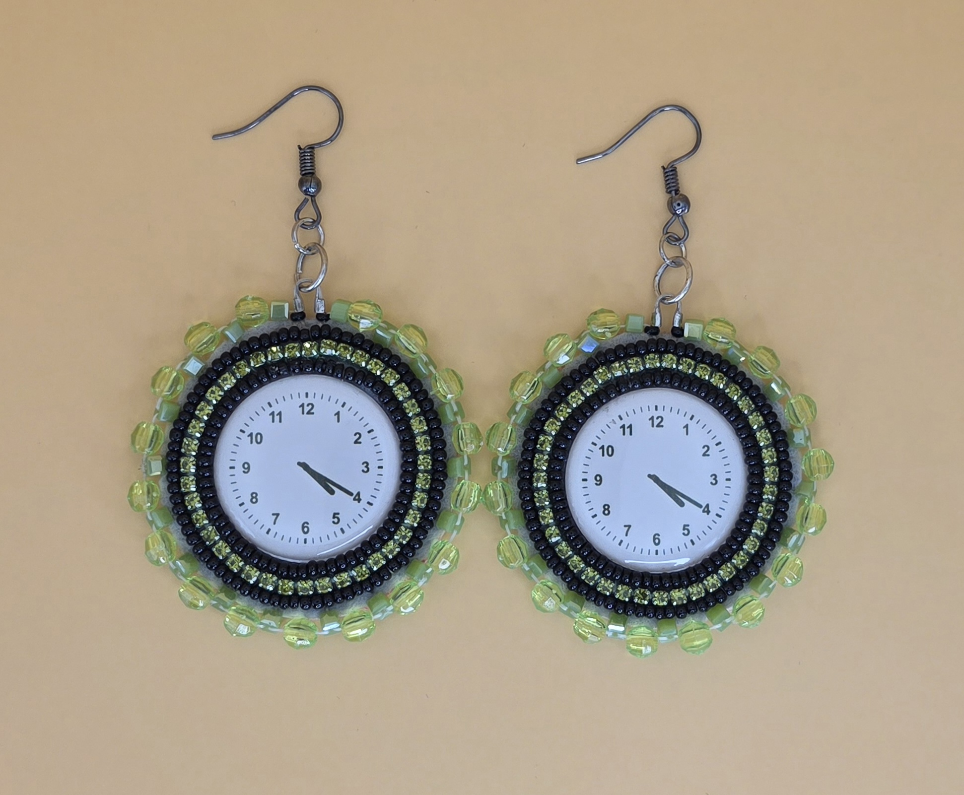 Clock Earrings — It's 4:20 Somewhere