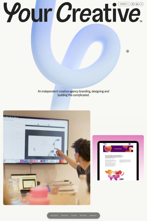 Your Creative website screenshot