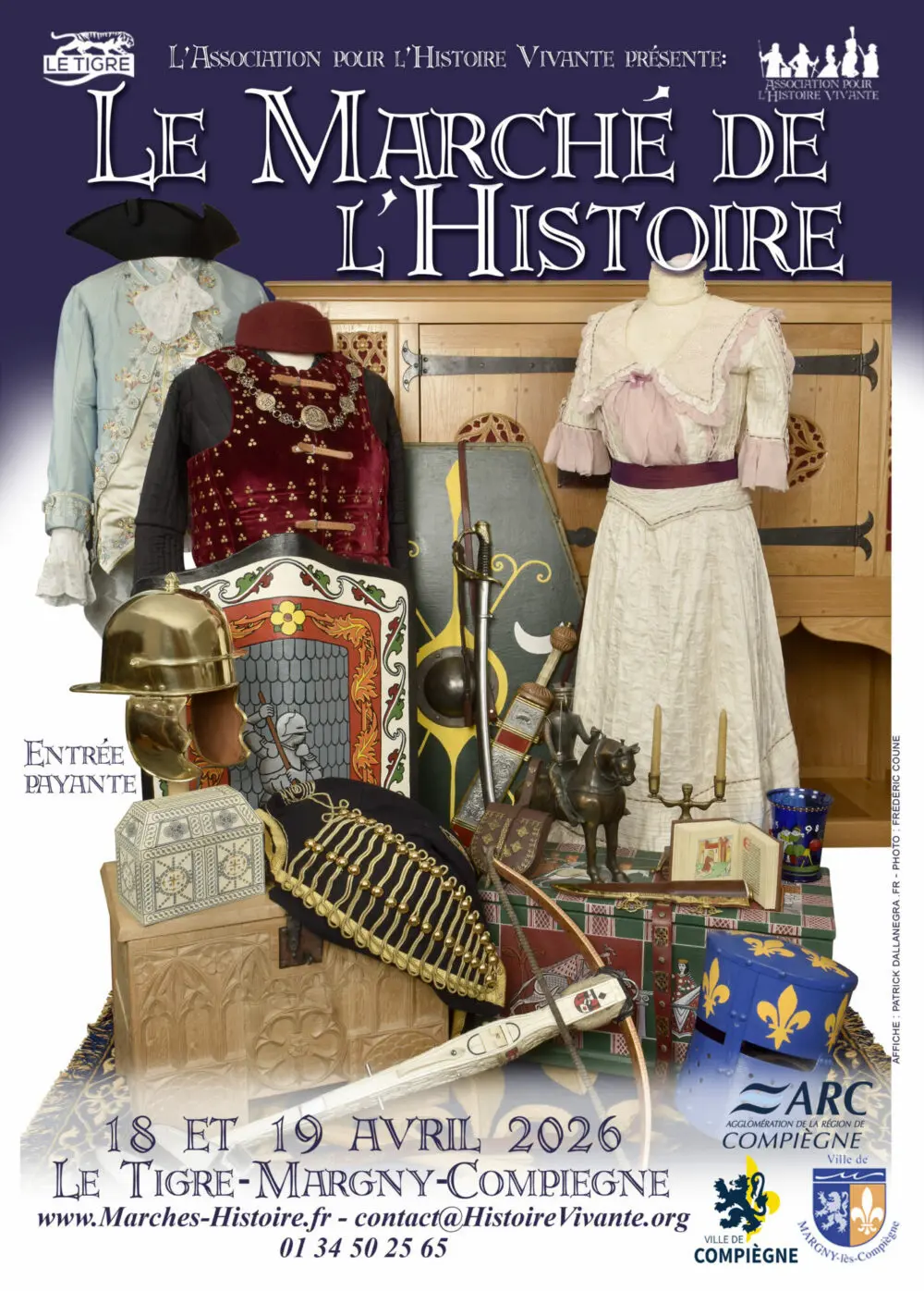 Marché de l'Histoire – 8e édition au Tigre de Margny-lès-Compiègne les 18 et 19 avril 2026