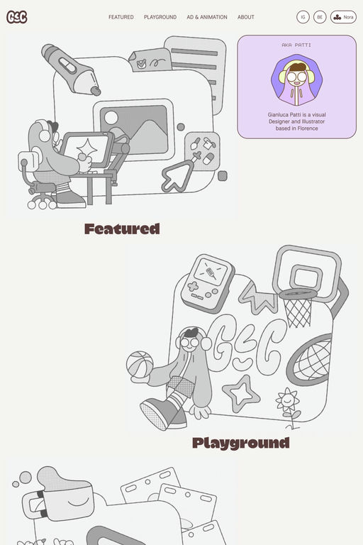 Gianluca Patti website screenshot