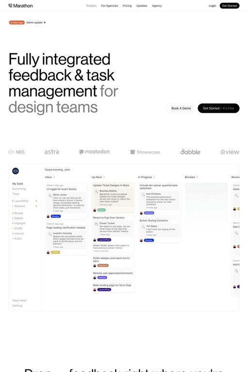Marathon website screenshot