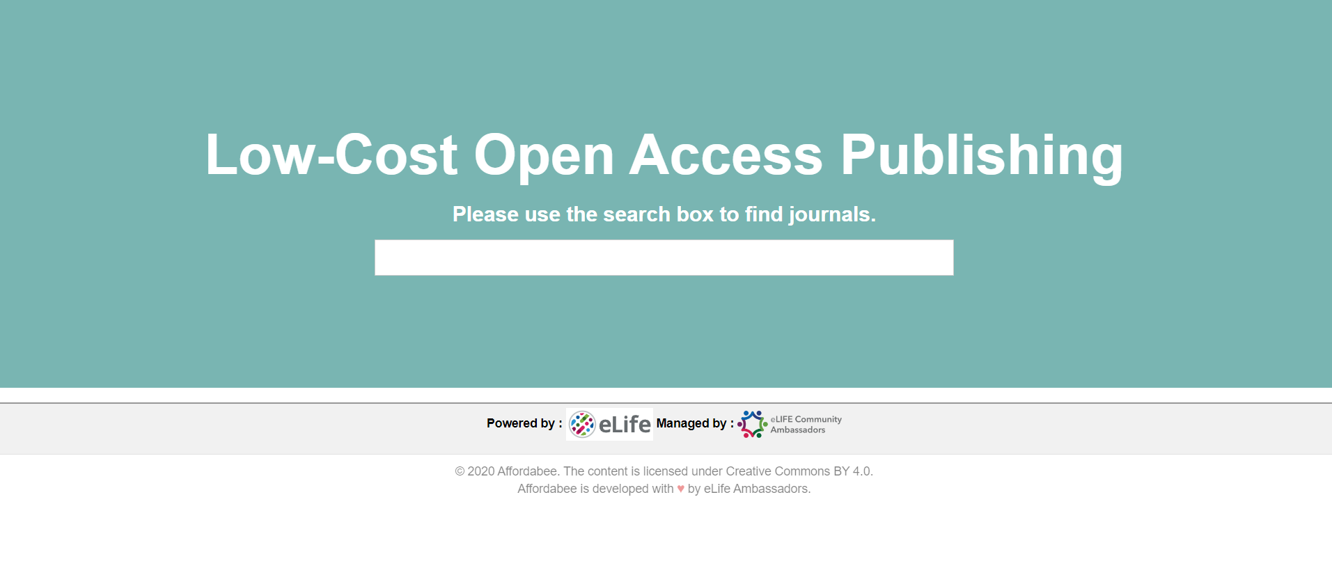 Low-Cost Open Access Publishing