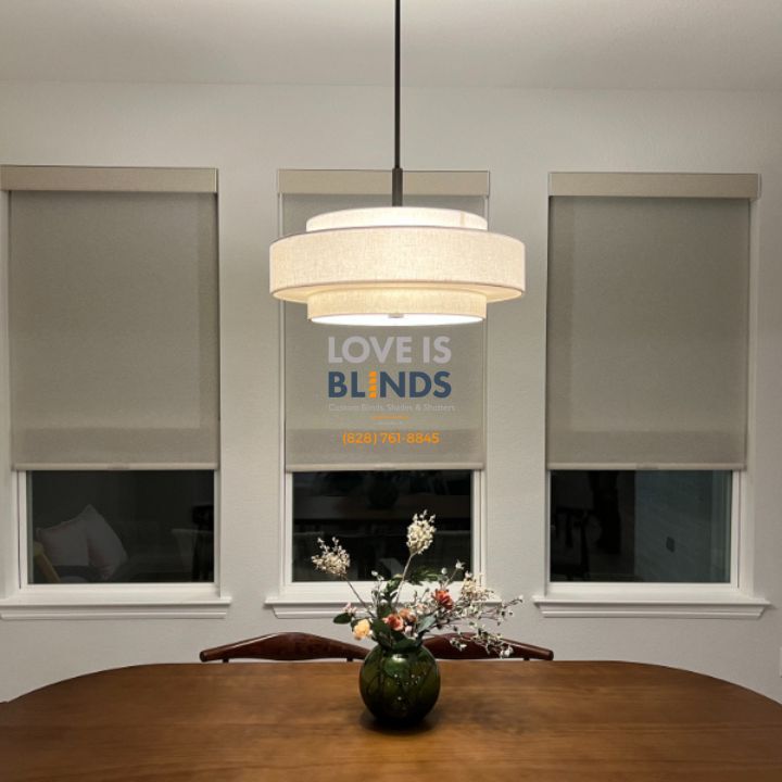 Love is Blinds-Custom Blinds, Shades, Shutters, Asheville NC, (828) 761-8845 Custom Shade Installation