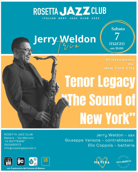 Jerry Weldon - Tenor Legacy, the sound of New York