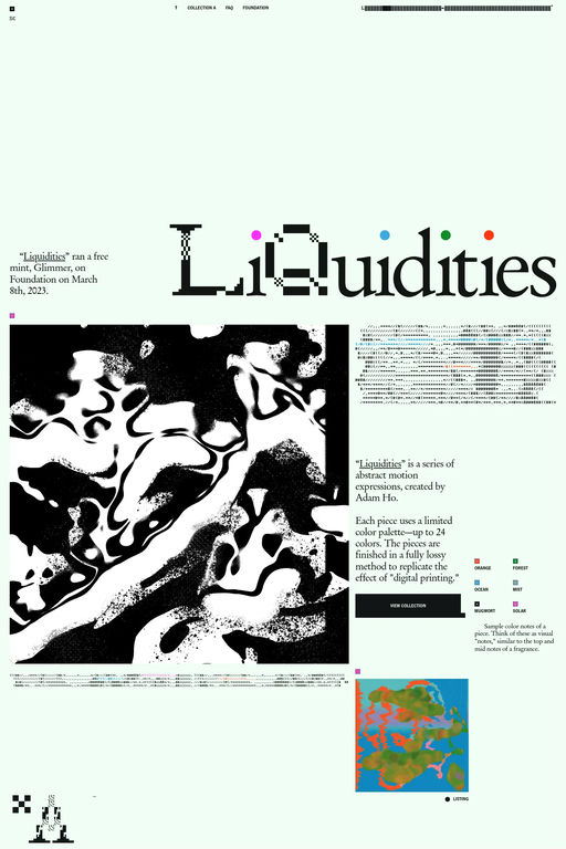 Liquidities website screenshot