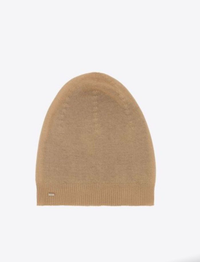 Ysl Saint Laurent Beige Cashmere Beanie