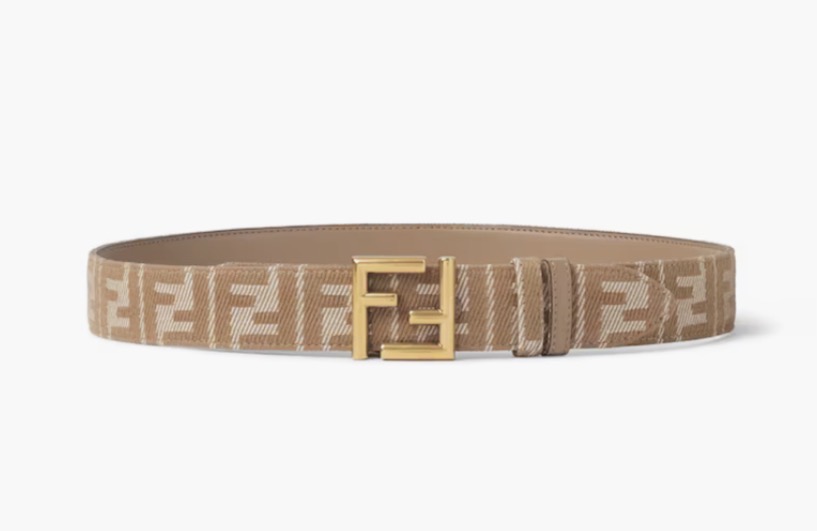 Fendi Zucca Beige Belt