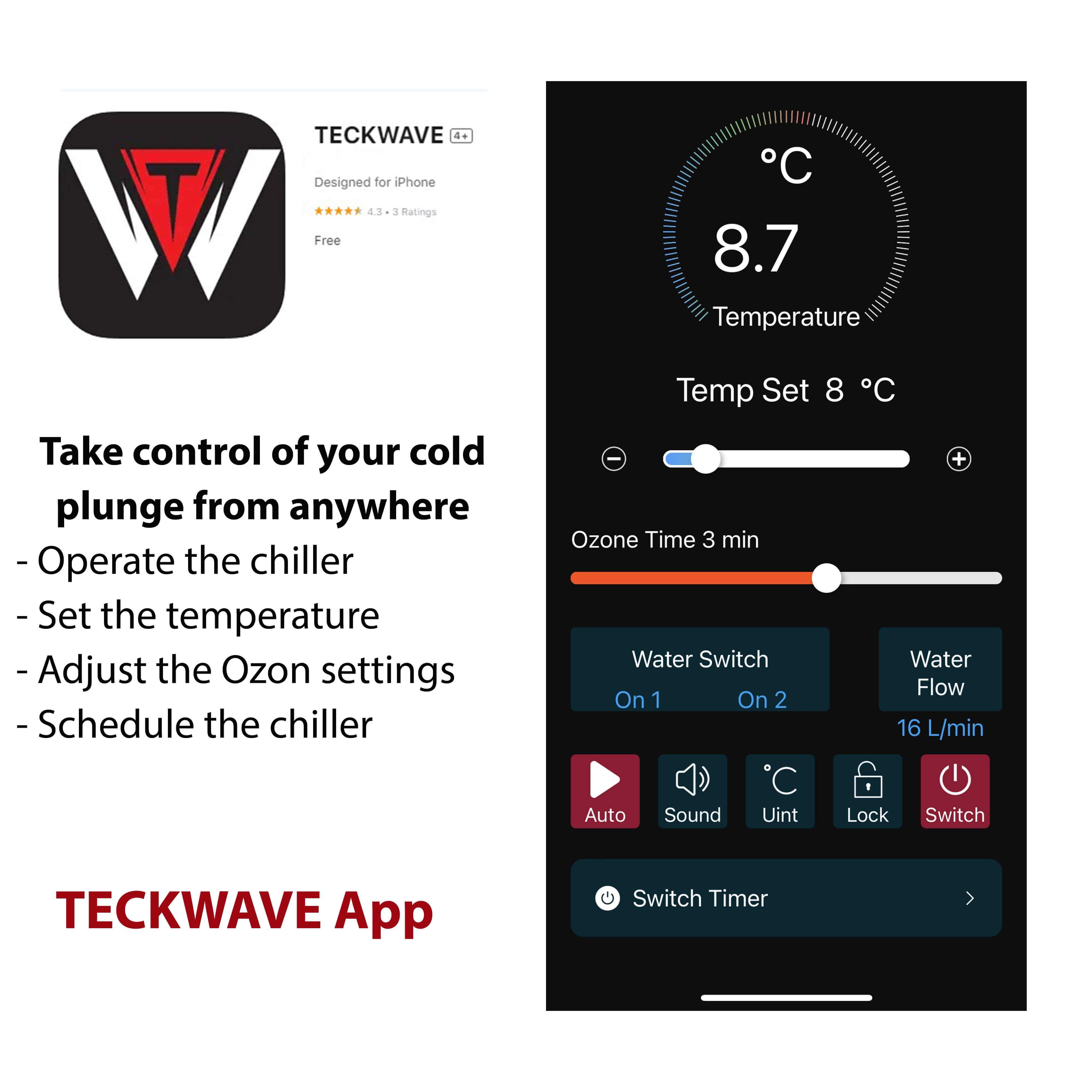 Integrated All in One Cyber Plunge Ice Bath with Chiller thumbnail 6