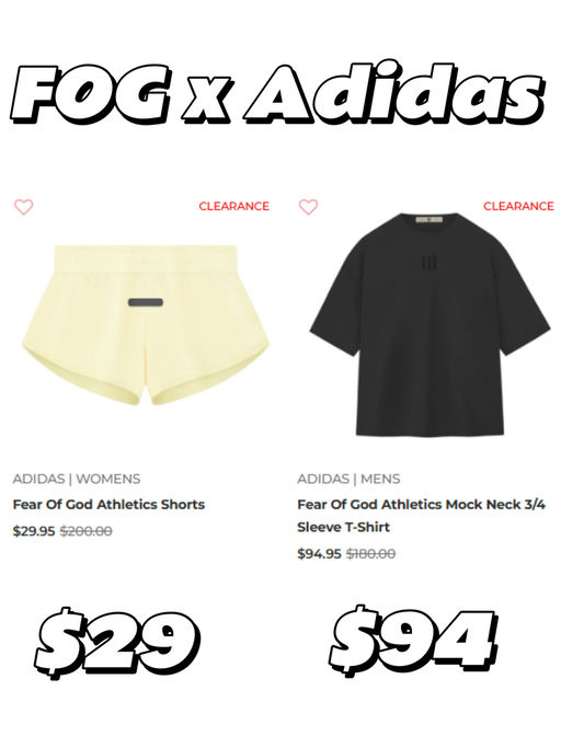 【5折封顶】【FOG 联名史低】