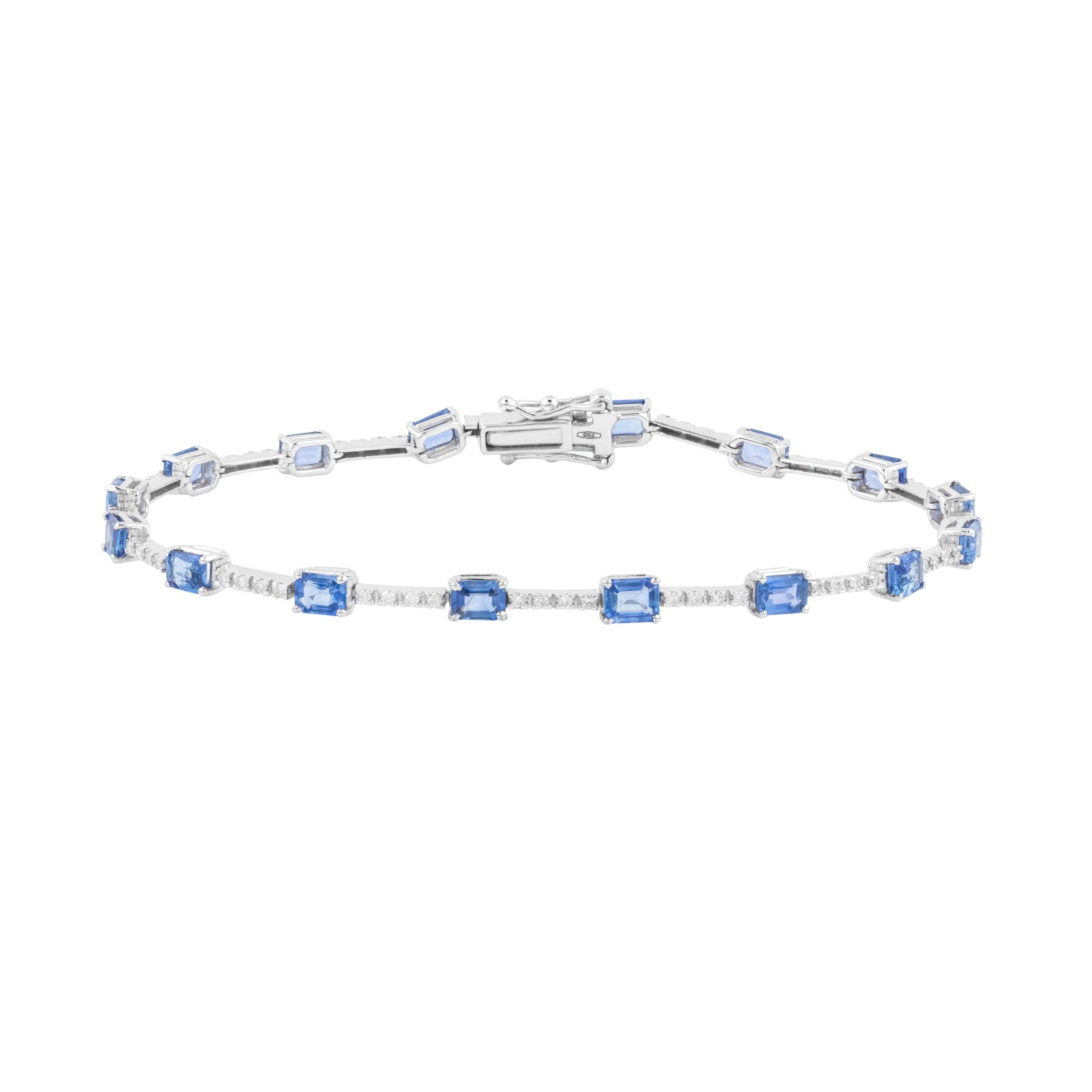 SAPPHIRE DIAMOND TENNIS BRACELET