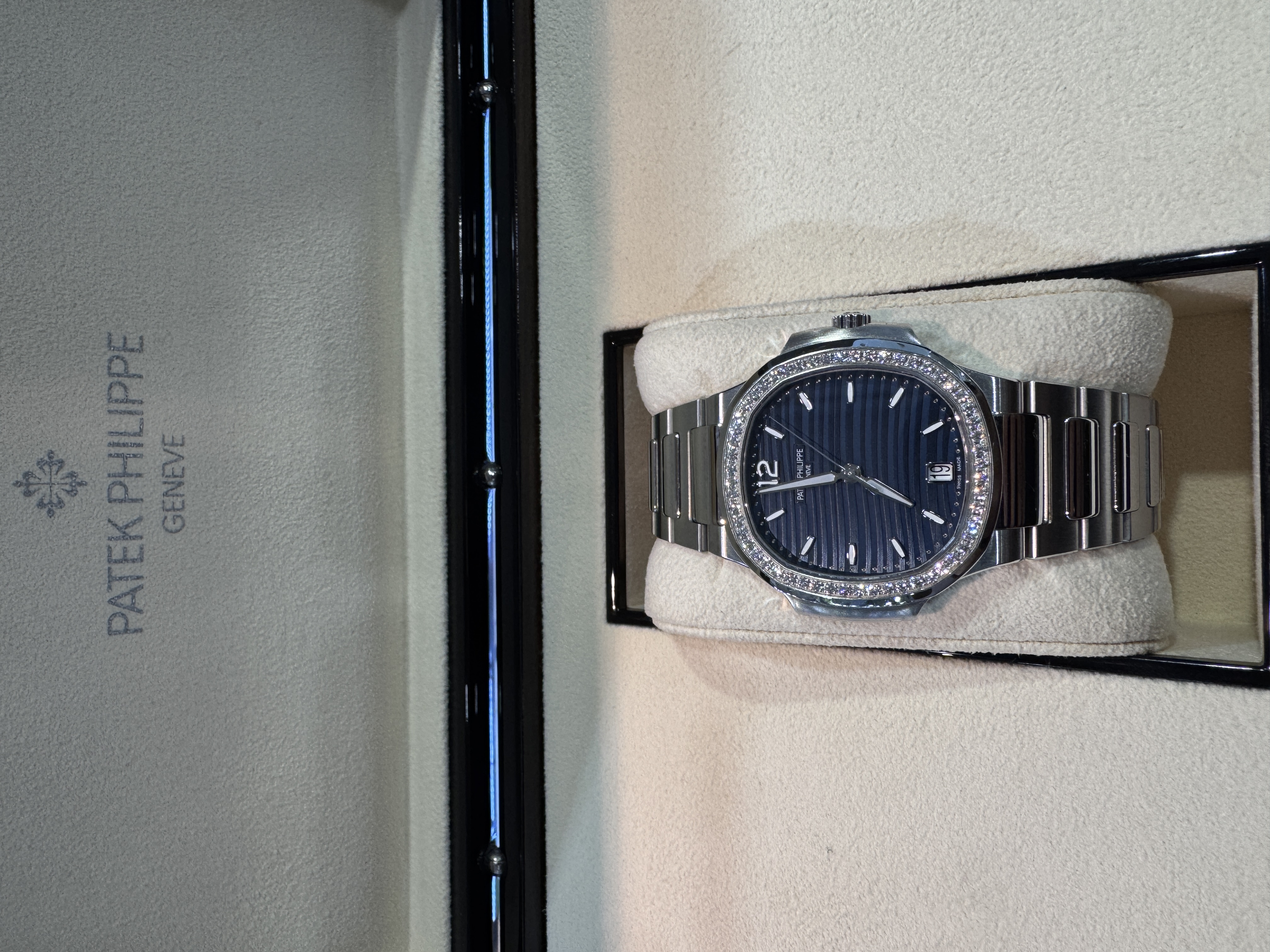Patek Philippe Nautilus Ref. 7118/1200a blue — Like New condition, authenticated by 13th Time