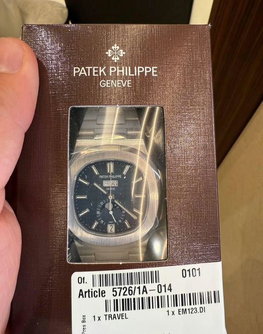 Patek Philippe Nautilus Ref. 5726/1A — Brand New, authenticated by 13th Time