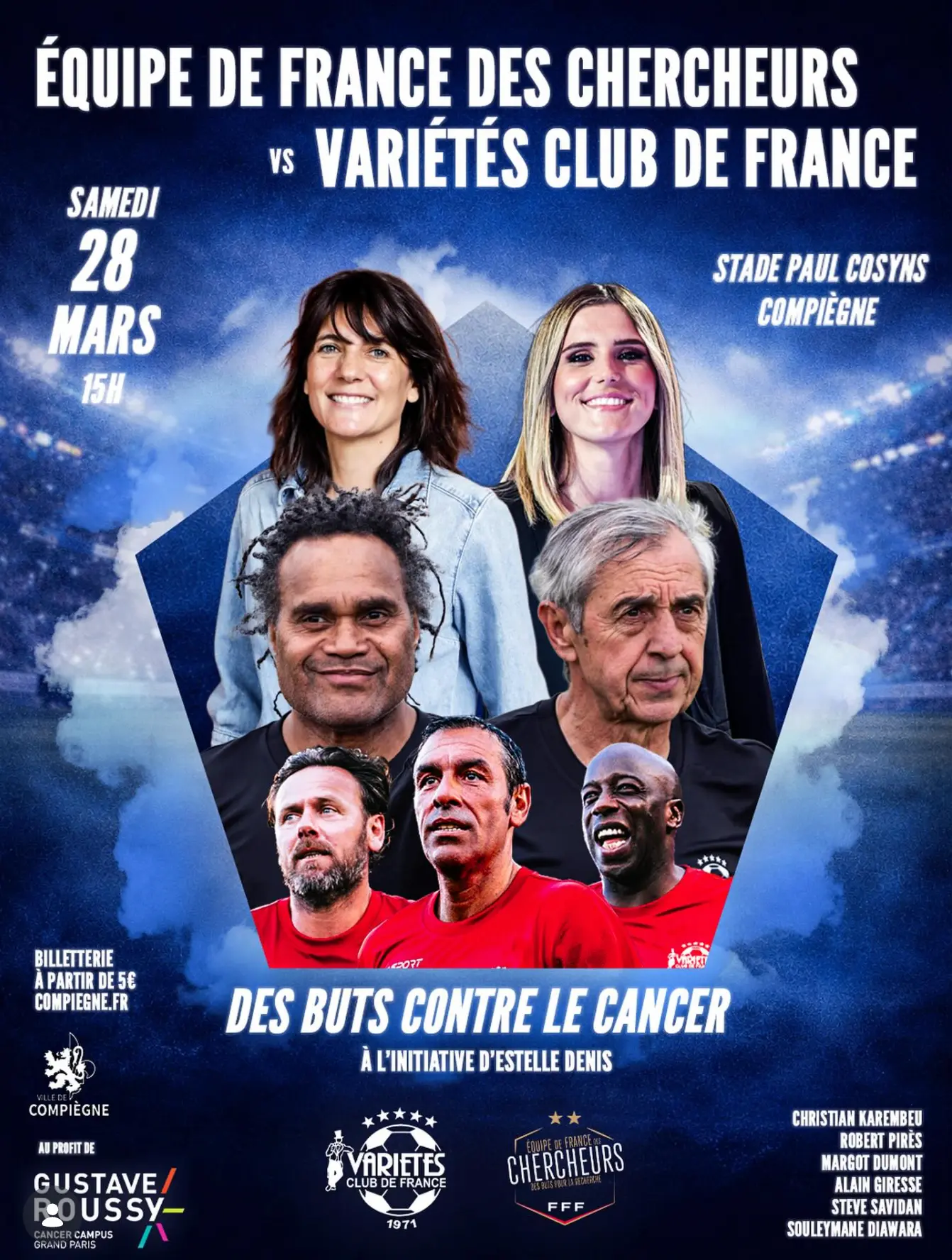 Le Variétés Club de France - Un match et des stars contre le cancer