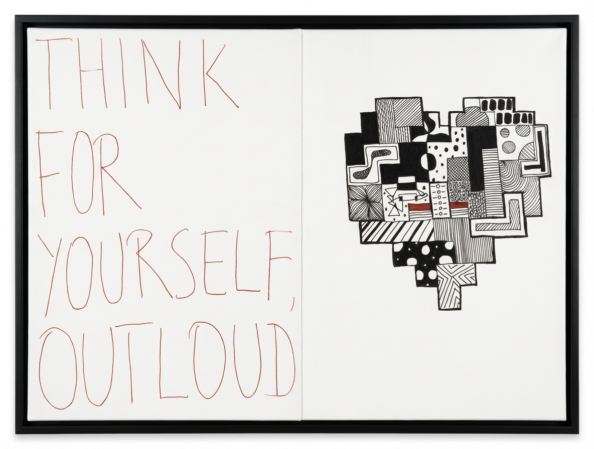 Think for yourself, OUTLOUD