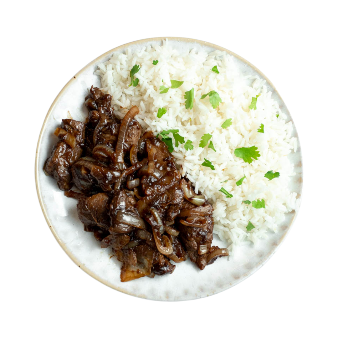 Émincé de bœuf au riz