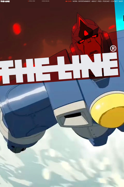 The Line Studio website screenshot