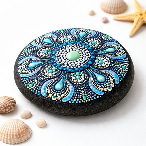 Blue Serenity A 4" rock