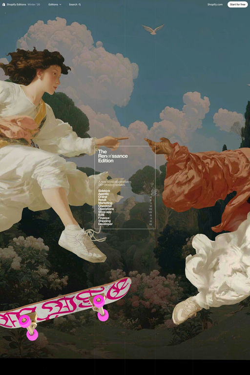 Shopify Editions website screenshot