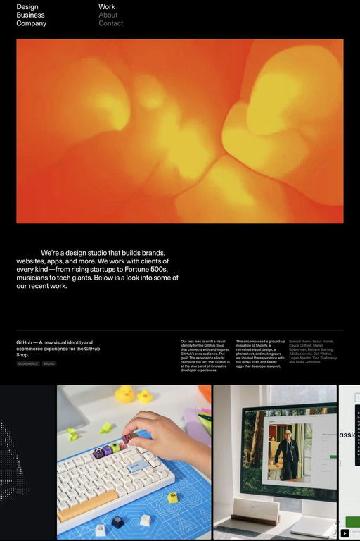 Design Business Company website screenshot