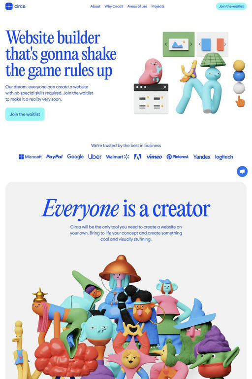 Circa website screenshot