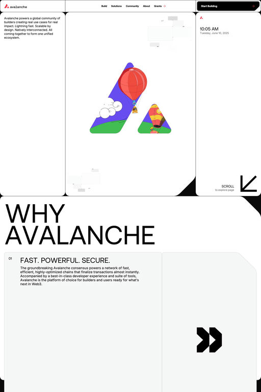 Avax.network website screenshot