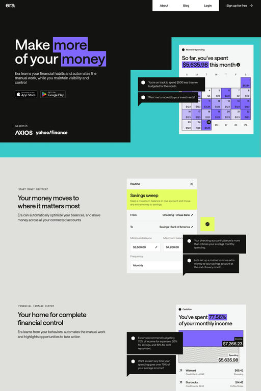Era website screenshot
