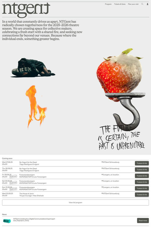 NTGent website screenshot