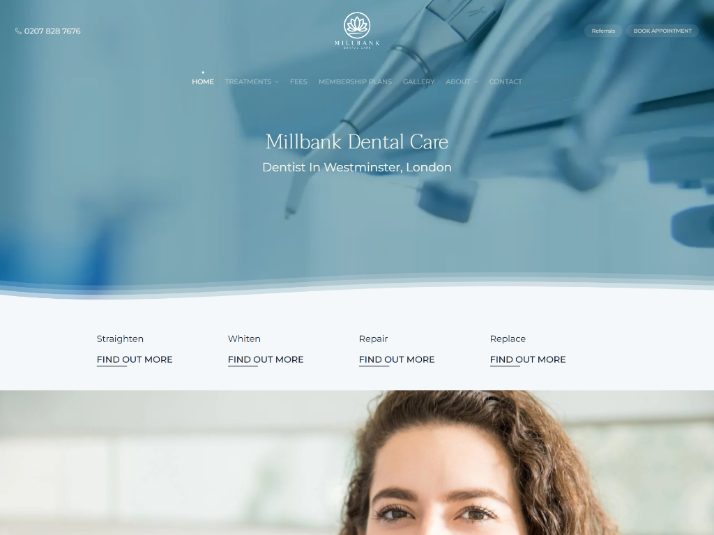 London Dentist Website Design
