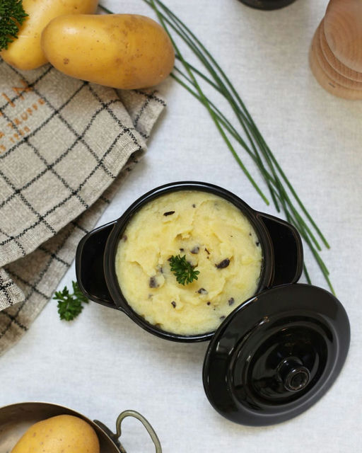 Kartoffelstampf mit schwarzem Trüffel