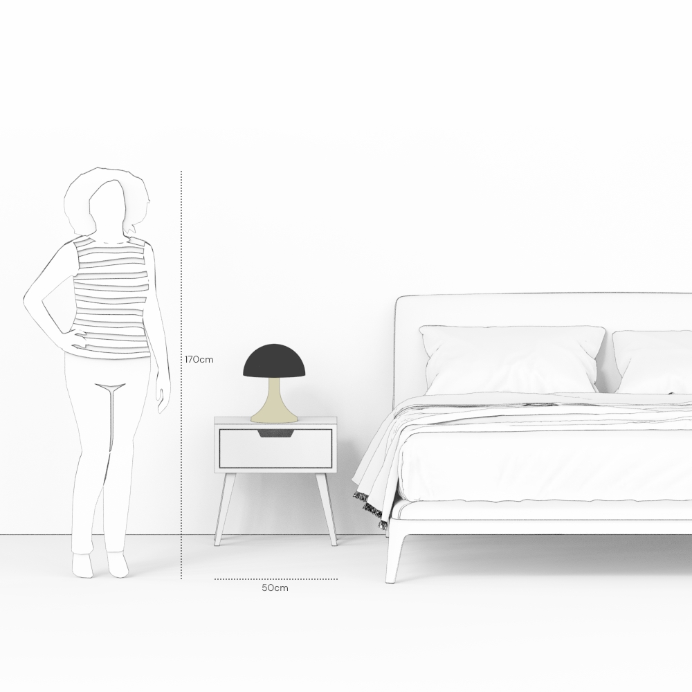 Abajur MUSH – iluminação de mesa