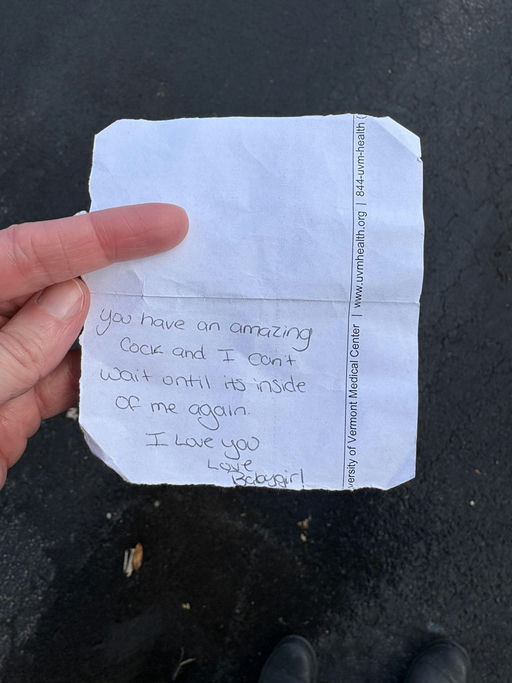 OC Horny Note Found on my Driveway - Finger Crimes 🤚 nominee at The Sloppies